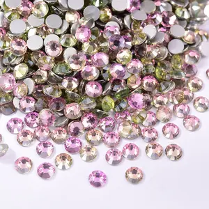 Hot Sales SS4-SS30 New Fuchsia Air Blue Air Pink Crystal Flat Back Rhinestones Non Hotfix Glass Stone For Nail Art Garment DIY