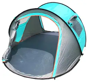 Automatic Easy Quick Set Instant 3-4 Man Waterproof Pop Up Camping Tent for backpack