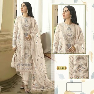 Traje Salwar Kameez Liso para Mujer, Traje Salwar Kameez Liso para Fiesta, Proveedor Mayorista - Product Image 4