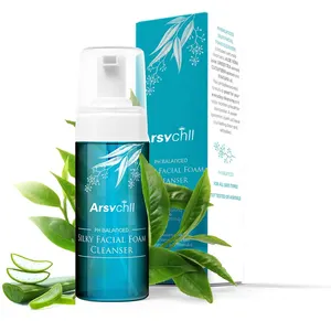 Nettoyant pour le visage à l'aloe Vera, marque privée, équilibré, a PH, vitamine C naturelle, mousse, nettoyant pour le visage,