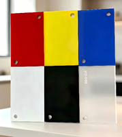 Plaque acrylique PMMA coulée transparente de 4x8 pieds, épaisseur personnalisée, pour la décoration (vente en gros)