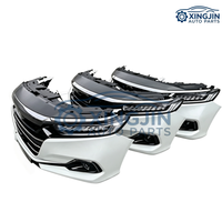 Kit de carrocería completo para Honda Accord: Parachoques con parrilla, ventilador de radiador, luces antiniebla, labio delantero y componentes frontales (compra a granel)