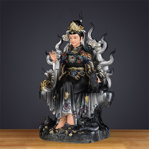 Estatua de la Diosa Zorra de Nueve Colas, Novena Dama Joven, Forma Real, Zorra Blanca Qingqiu, Zorra Espiritual, Adorno para Ofrenda de Altar Budista en el Hogar - Product Image 3