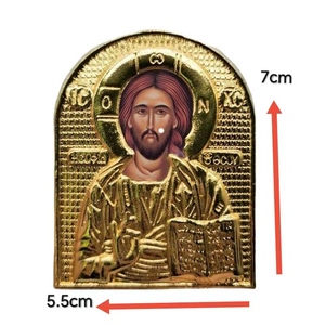 Decoración de metal con íconos religiosos, decoración de Iglesia, bautismo, Virgen María, icono religioso, para regalos - Product Image 5