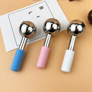 Facial Ice Globes Frio Quente Aço Inoxidável Rolo Facial Pele Beleza Spa Cooling Globo Massagem Bola Face Care Cryo Freeze <span class=keywords><strong>Stick</strong></span> - Product Image 2