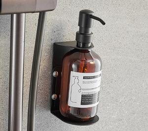 Chất lượng cao tường thép không gỉ gắn kết dầu gội đầu khách sạn ba xà phòng Dispenser chai gel tắm container với SUS chủ - Product Image 5