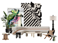 Couverture moderne en tissu de cuir véritable Cadre de lit et tête de lit King Size