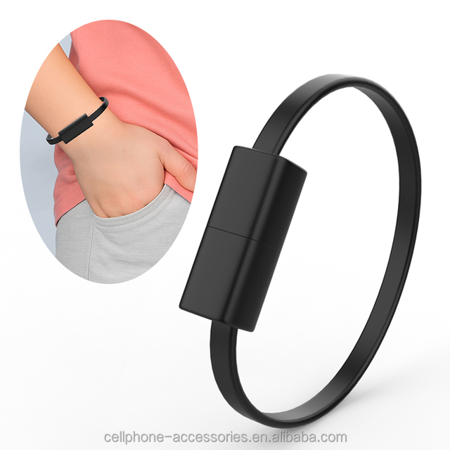 Creative Portable Bracelet PD 60W Fast Charging C-C 20V 3A Data Transmission Type-C USB Charger Cable for Phone Customize Logo