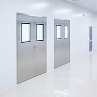 Porte en acier ignifuge pour escaliers d'appartement, testée selon les normes BS, CE et UL, avec une résistance au feu