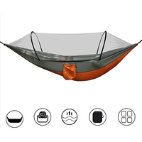 Hamac de camping, hamac portable simple et double avec moustiquaire, tente-hamac pour 2 personnes, idéal pour la randonnée en plein air, la survie et les voyages