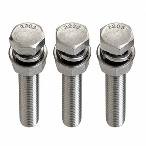 Perno de Acero Dúplex 2205 M16x100 Certificado por TUV de Saitong Hardware, DIN933 DIN931 S32205 EN 10204 3.1 para Soluciones de Equipo Pesado - Product Image 1