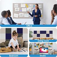 Décorations de bureau et de salle de classe de qualité supérieure, vente chaude, grandes plaques murales en feutre autocollantes, bordures de tableau d'affichage en liège
