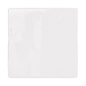 Piastrella Kea Bianca 13x13 Cm Lucida con Bordi Irregolari per Pareti e Pavimenti - Product Image 3