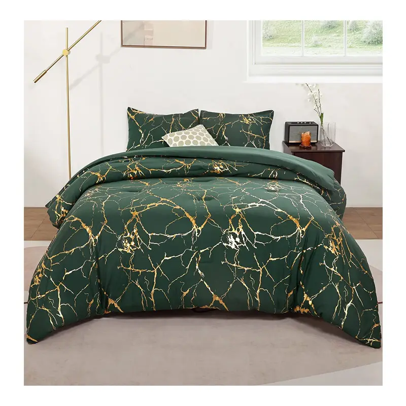 Conjunto de cama king queen, conjunto de cama luxuoso de alta qualidade com estampa têxtil 1/6, casal, duvet capa de edredão