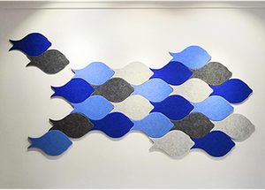 Azulejos de pared acústicos de fieltro PET con forma de concha y pez de diseño moderno, decoración de aula para habitación de niños absorbente de sonido Akupanel - Product Image 6