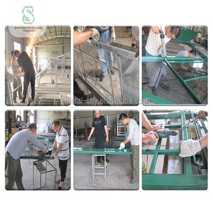 Serre moderne en fer forgé pour <span class=keywords><strong>jardin</strong></span> bois traité sous pression facile à assembler <span class=keywords><strong>abri</strong></span> d'hiver d'arrière-cour à faible coût - Product Image 2