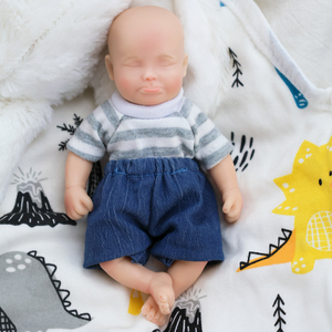 Muñecas <span class=keywords><strong>de</strong></span> Bebé <span class=keywords><strong>de</strong></span> <span class=keywords><strong>Silicona</strong></span> Sólida Realistas en <span class=keywords><strong>Miniatura</strong></span> <span class=keywords><strong>de</strong></span> 6 Pulgadas, Muñecas <span class=keywords><strong>de</strong></span> Bebé Reborn Dormidas, Juguetes Hiperrealistas para Niños - Product Image 3