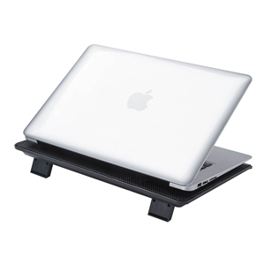 <span class=keywords><strong>Momi</strong></span> N1314 Slim Silent Cooling Pad Nouvelle arrivée Refroidisseur de bureau en métal pour ordinateur portable avec support réglable pour ordinateur portable et PC - Product Image 4