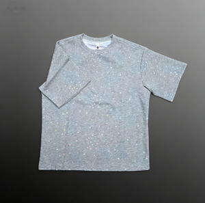 เสื้อยืดลำลองแขนสั้นผู้ชาย สตรีทแวร์ ผ้าฝ้าย 100% นุ่มสบาย น้ำหนัก 220 กรัม ทรงหลวม - Product Image 4