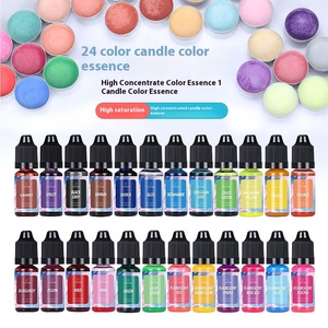 Handmade đậu nến màu đại lý 36 màu sắc tố lỏng cho xà phòng tự làm nến thơm làm nhà Máy Giá hương thơm phụ kiện - Product Image 3