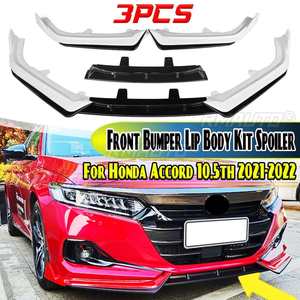 3pcs <b>Car</b> Front Bumper Splitter Lip Spoiler Body Kit Bumper <b>Diffuser</b> Lips for Honda Accord 10.5th 2021-2022 Front Lip Chin Bumper - Product Image 1