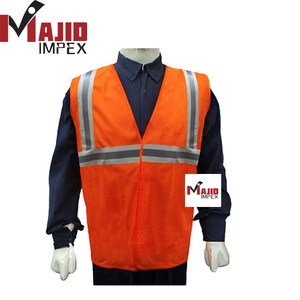 Chaleco de trabajo de seguridad vial para exteriores reflectante de alta visibilidad, ropa de malla, múltiples bolsillos, tráfico personalizado, logotipo personalizado, chaleco de seguridad - Product Image 5