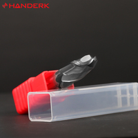 Juego de fresa de extremo plano de carburo de tungsteno HRC45 4F resistente al desgaste HANDERK con revestimiento para herramienta de corte CNC