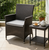 Rotin en osier de jardin en plastique plage empilable chaises de restaurant café lait jus magasins dinant la chaise