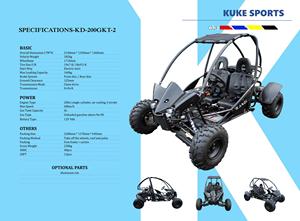 Go Kart Kandi de 200cc, 4 Tiempos, a Gasolina, Certificado por la EPA, 60 km/h, Buggy para Dunas, Transmisión por Cadena - Product Image 6