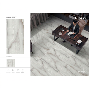 Modern Gray 600x1200mm Acid Resistant Glazed Polished Porcelain Wall Floor Tiles - Product Image 3