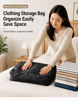Sacs de compression sous vide professionnels, imperméables IPX8, réutilisables, grande taille, en matériau PA+PE, pour valises de voyage, durables, gain de place