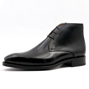 Bottes pour hommes Goodyear Classic Design allemand, chaussures de luxe, style business, bottes à la cheville pour hommes, bottes en cuir noir confortables pour hommes - Product Image 1