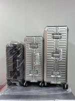 Valise en aluminium intégral, plusieurs couleurs, valise rigide, valise à roulettes universelles