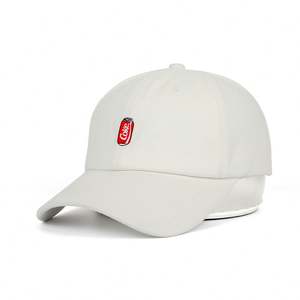 Personalizado 6 paneles de algodón Material blanco papá sombreros No mínimo, bordado Hip Hop gorra de béisbol - Product Image 6