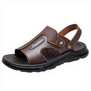 Sandalias Xuanhui para Hombre, Duraderas, Impermeables, Sin Cordones, Casuales, de Tacón Plano, con Suela Gruesa, Plantilla Transpirable de PU, Ligeras, para Playa y Verano - Product Image 2