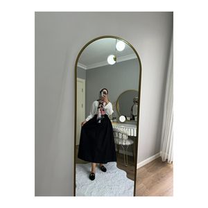 Jupe en popeline avec poches, taille élastique, longueur mi-longue, confortable à porter pour femme - Product Image 5