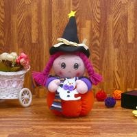 Poupée en peluche d'Halloween directement de l'usine, poupée amusante, poupée de chiffon, citrouille, petite sorcière, décorations et ornements