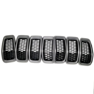 Rejilla de Parachoques Delantero para Jeep Cherokee, Malla de Panal, 68256974AC, Plástico ABS, Pieza de Repuesto - Product Image 3
