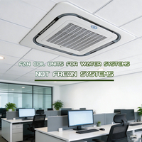 Unidad de Ventilador de Techo de 4 Tubos con Control de Zona Individual para Habitaciones de Hotel y Oficinas Ejecutivas, Cassette FCU