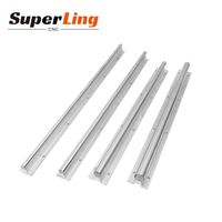 Prix usine SBR16 Rail de guidage linéaire rond en aluminium 500mm et bloc de glissière linéaire Sbr16uu roulement de bloc de curseur linéaire