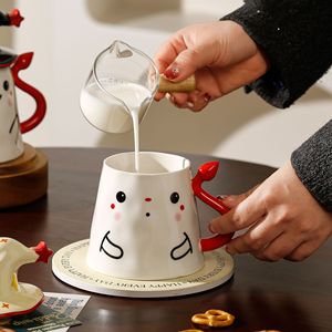 Taza de Cerámica con Forma de Fantasma, Linda y Creativa, de Alta Calidad, <span class=keywords><strong>para</strong></span> Parejas, Graduación, con Tapa - Product Image 3