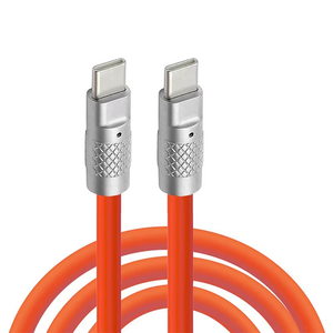 Sıcak 1m Çinko Alaşımlı <span class=keywords><strong>USB</strong></span> C Kablosu Süper Hızlı 6A 120W Akıllı Veri Kablosu Android Telefonlar Yazıcılar USB2.0 Tip C Kablosu Bilgisayarlar için - Product Image 6