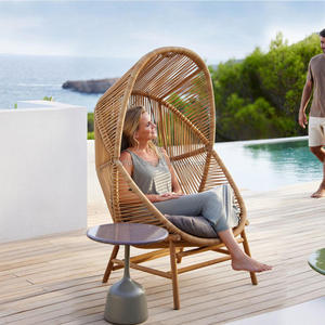 Cesta Colgante de Ratán Estilo Europeo Personalizada, Columpio para Exteriores, Jardín, Patio, Villa, Hotel, Muebles, Nido de Pájaro, Columpio Individual - Product Image 3