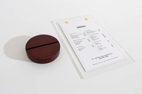 Support de menu de table en acrylique transparent personnalisé avec base pour restaurant, café, bar, décoration de numéro de table de mariage