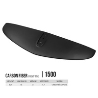 OEM Custom 4.74 Aspect Ratio 1500 Wing Foilboard Hydrofoil Surfing Front Hydro Foil Wings Accessoires en fibre de carbone pour Wing Foil