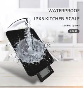 Sıcak satış 10KG elektronik cam gıda mutfak terazisi büyük tam yüzey dijital mutfak terazisi