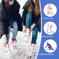 579GEL 36180143 Coussinet en gel auto-adhésif pour équipement de protection ski, doublure d'accessoire pour chaussures de ski, protège-tibias souple anti-abrasion et absorbant les chocs