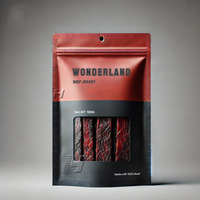 Pochette de sac de jerkey biltong séchée personnalisée avec fenêtre transparente