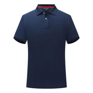 ออกแบบโลโก้ตามสั่ง เสื้อกอล์ฟ ผ้าฝ้าย 95% ผสมสแปนเด็กซ์ 5% แขนสั้น เสื้อโปโลผู้ชายไซส์ใหญ่สำหรับฤดูร้อน - Product Image 2