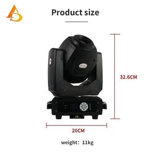 Luz de cabeza móvil LED de 150W con modo de funcionamiento automático, DMX Beam Spot Wash - Product Image 5